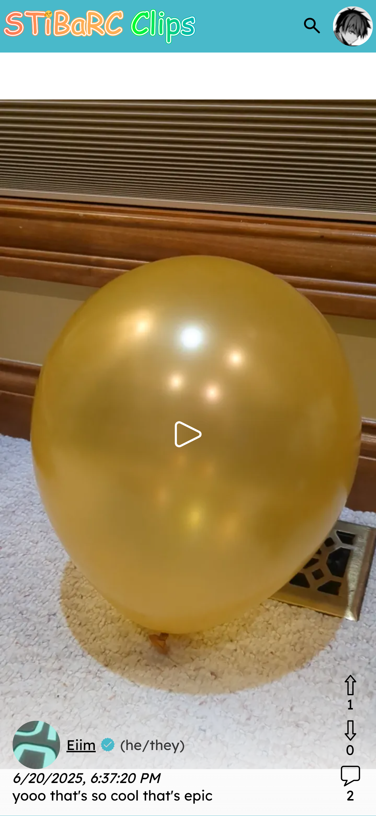 Screenshot of STiBaRC Clips